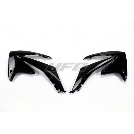 UFO, kryty chladičů, Honda CRF 450R '09-'12, CRF 250R '10-'13 černá barva