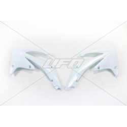 UFO, kryty chladičů, Honda CRF 450R '09-'12, CRF 250R '10-'13 bílá barva