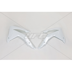 UFO, kryty chladičů, Honda CRF 250R '14-'17, CRF 450R '13-'16 bílá barva