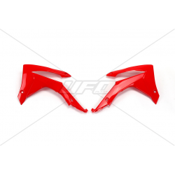 UFO, kryty chladičů, Honda CRF 250R '14-'17, CRF 450R '13-'16 červená barva