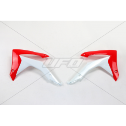 UFO, kryty chladičů, Honda CRF 250R '14-'17, CRF 450R '13-'16, barva OEM (bílá/červená)