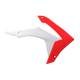 Racetech, kryty chladičů, Honda CRF 450R '13-16, CRF 250R 14-17 barva OEM, bílá/červená (CVCRFRSBN13) (HO04657999)