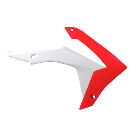 Racetech, kryty chladičů, Honda CRF 450R '13-16, CRF 250R 14-17 barva OEM, bílá/červená (CVCRFRSBN13) (HO04657999)