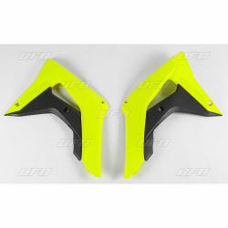 UFO, kryty chladičů, Honda CRF 250R-RX, CRF 450R-RX 18-19 žlutá barva FLUO