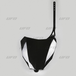 UFO, přední číslová tabulka, Honda CRF 250R-RX, CRF 450R-RX 18-19 černá barva