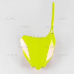 UFO, přední číslová tabulka, Honda CRF 250R-RX, CRF 450R-RX 18-19 žlutá barva FLUO