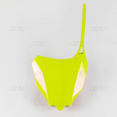 UFO, přední číslová tabulka, Honda CRF 250R-RX, CRF 450R-RX 18-19 žlutá barva FLUO
