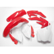 UFO, sada plastů, Honda CRF 250R '08-'09 barva OEM 2008 (červená/bílá) (HO112E999)