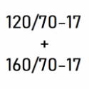120/70-17 + 160/70-17