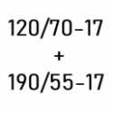120/70-17 + 190/55-17