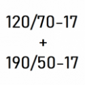 120/70-17 + 190/50-17