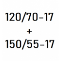 120/70-17 + 150/70-17