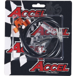 Accel, vypínač zapalování, univerzální ALU, titan barva