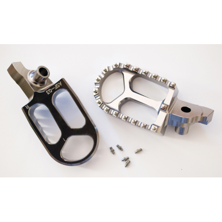 JR, stupačky, Suzuki RMZ 250 '07-'09, RMZ 450 '05-'07, šedá barva (2ks.) hliníkové