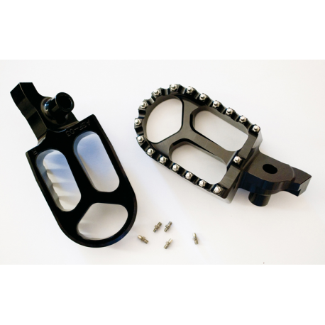 JR, stupačky, Suzuki RMZ 250 '07-'09, RMZ 450 '05-'07 černá barva (2ks.) hliníkové