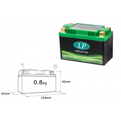Landport, akumulátor Lithium-iontový, LIFEPO4 LFP14 (134X65X92) (YTZ10S, YTZ12S, YTZ14S) (48 WH) (hmotnost 800G) (4)