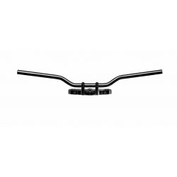 TRW Lucas, řidítka ocelová 25,4mm SPEEDFIGHTER, černá barva (s otvory na kabely )