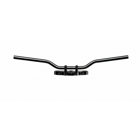 TRW Lucas, řidítka ocelová 25,4mm SPEEDFIGHTER, černá barva (s otvory na kabely )