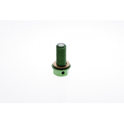 Accel, vypouštěcí šroub oleje Kawasaki KXF 450 '06-'15, zelená barva