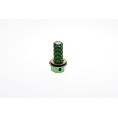 Accel, vypouštěcí šroub oleje Kawasaki KXF 450 '06-'15, zelená barva