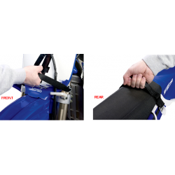 Nachman, řemen na vytahování motocyklu, přední