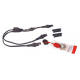 Optimate, spojovací kabel k nabíječce (s pojistkou 15A, délka 50cm) (EL)