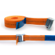 Transportní popruh, 35mm/3MB, se samojistící přezkou, oranžová barva (s homologací)