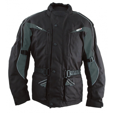 Roleff, textilní bunda Cologne, s membránou Wind-Tex, barva černá, velikost 3XL