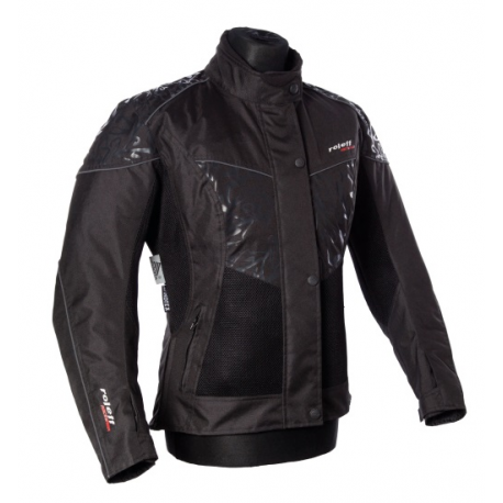 Roleff, dámská textilní bunda Messina, s membránou Wind-Tex, barva černá, velikost S