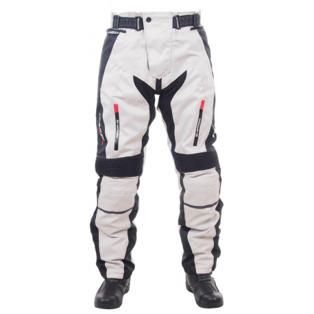 Roleff, moto kalhoty Memphis, s termo vložkou, barva černá/šedá,