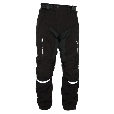 Roleff, moto kalhoty Softshell, s membránou Wind-Tex, černá barva, velikost XL