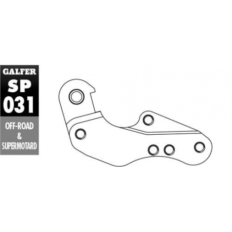 Galfer, adaptér brzdového kotouče, 260mm Yamaha WR/YZ 125 `01-07 YZF 250/426/450 '01-07 WRF 250/426/450 00-15