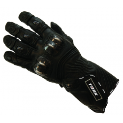 Torx, letní kožené rukavice Cafe Racer, barva černá, velikost M