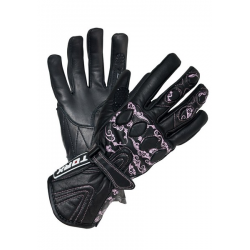Torx, dámské kožené rukavice Bella, barva černá, velikost XXL
