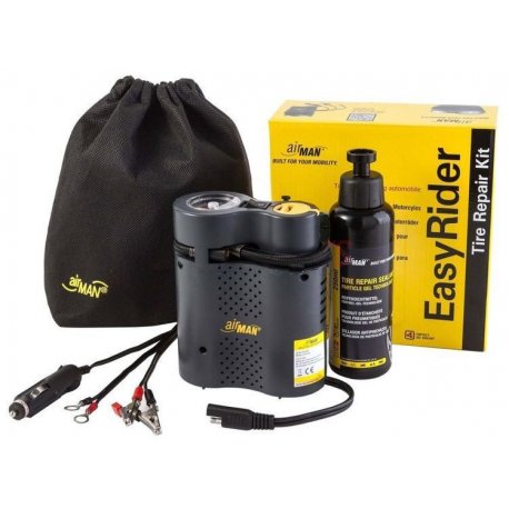 Vicma, sada na opravu proražených pneu, EASY RIDER, kompresor 12V, těsnící přípravek 250ml,