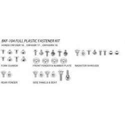 Accel, sada šroubů do plastů, Honda CRF 250R '18-20, CRF 450R '17-20, CRF 450RX '18-20