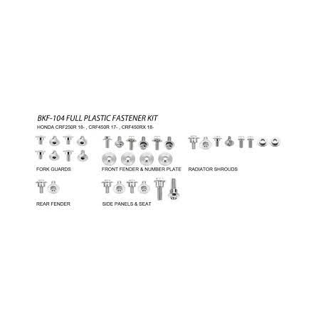 Accel, sada šroubů do plastů, Honda CRF 250R '18-20, CRF 450R '17-20, CRF 450RX '18-20