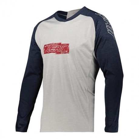 Leatt, cyklo dres MTB 2.0 LONG Jersey ONYX, bílá/granátová, velikost S