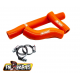 FM-Parts, silikonové hadice chladiče, KTM/Husqvarna 250/300, '17-'19, oranžová barva