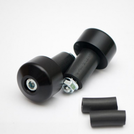 Akrybius, koncovky řidítek, černá barva KOMPLET