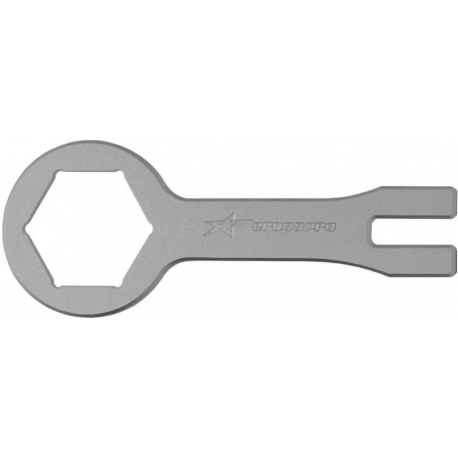 Crosspro, klíč na víčka a matice tlumičů, KAYABA 49mm Yamaha/Kawasaki/Suzuki/GAS GAS/SHERCO/FANTIC, stříbrná barva