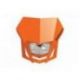 Polisport, přední maska se světlem, model LMX (halogenová žárovka) oranžová barva