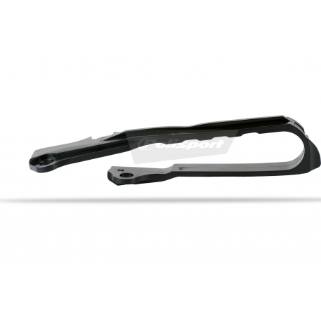 Polisport, chránič zadní vidlice (kluzák řetězu) Suzuki RM 125/250 01-08, RMZ 250 07-09, RMZ 450 05-06 černá barva