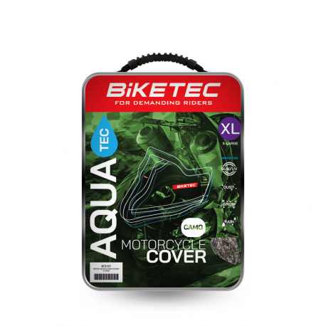 Biketec, Aquatec, voděodolný potah na motocykl, barva černá / šedá, rozměr S