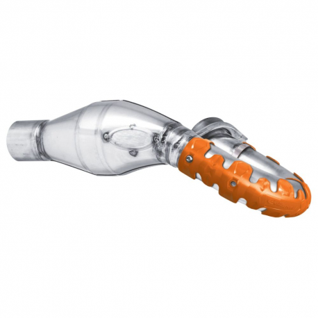 Polisport, kryt výfukového kolena (4T) krátký 22 cm, oranžová barva