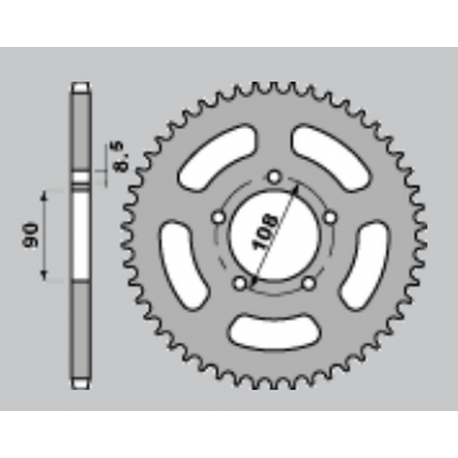 CHT, rozeta, 1515 43 MUZ 600/660 94-98 (18-43)