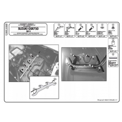 Kappa, adaptér pro montáž nosičů bočních kufrů TE3100K, bez použití nosiče centrálního kufru