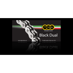 Regina, řetěz 525ZRA (110 článků) Z-RING DUAL do 800 ccm, černý (nýtovací spojka) (137ZRA/1004)