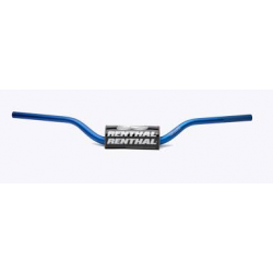 Renthal, řidítka 1,1/8" (28,6mm) MX Fatbar Handlebar BLUE Yamaha YZ/YZF +7, modrá barva s chráničem