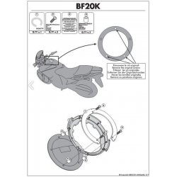 Kappa, držák Tanklock Honda CROSSTOURER 1200 '12-13